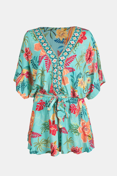 CUPSHE Tropical Dolman Sleeve Casual Mini Dress image 5
