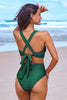 Cupshe Emerald Tease Green Monokini Swimsuit