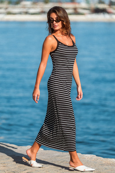 CUPSHE  Running Late Striped Maxi Dress image 3