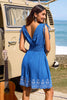 Cupshe Don’t Wait Up Blue Mini Dress