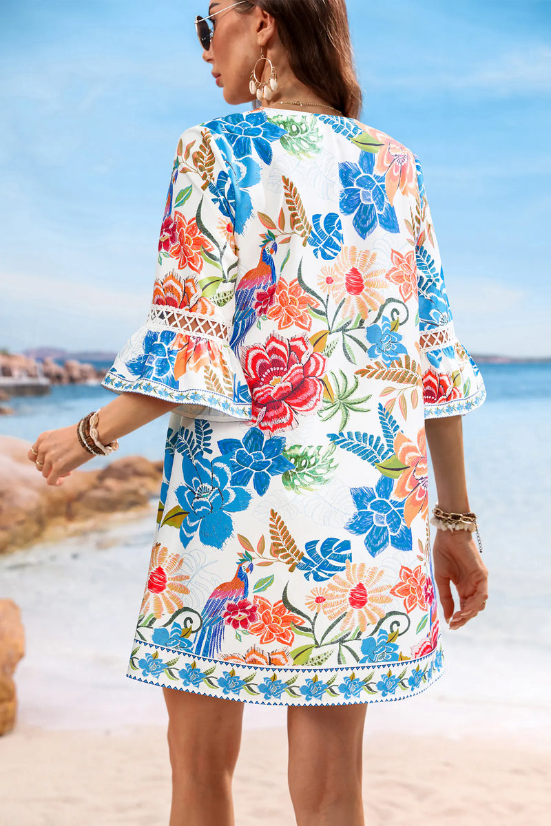 Cupshe Field Notes Floral Mini Dress alternate view
