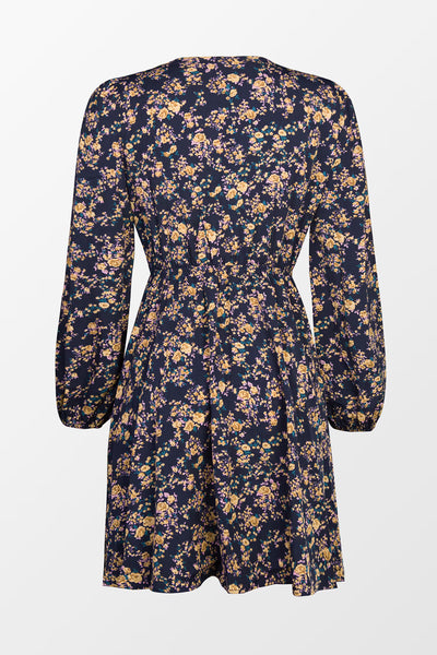 CUPSHE Long Sleeve Ditsy Floral Peasant Mini Dress image 3