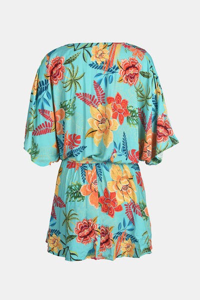 CUPSHE Tropical Dolman Sleeve Casual Mini Dress image 6