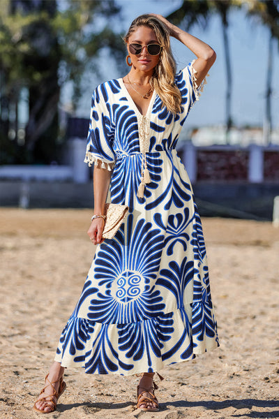 CUPSHE Always Extra Ornate Maxi Dress image 3
