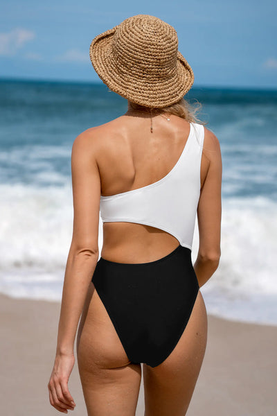 CUPSHE x JoJo Escaping Asymmetrical Stud Cutout One-Piece image 2