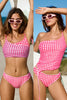 Cupshe Checked Out Gingham Tankini Set