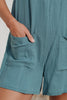 CUPSHE Patch Pocket Pinafore Romper