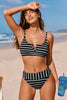 CUPSHE In Your Lane Striped Bikini Set