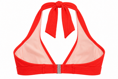 CUPSHE Orange Halter Neck Deep U Top image 2