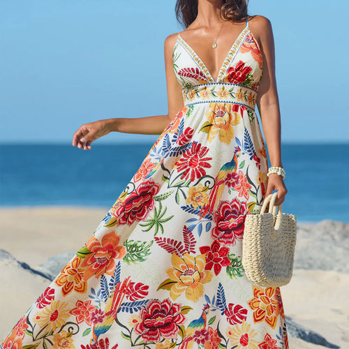 CUPSHE Vibrant Oasis Tropical Maxi Dress alternate view