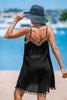 Cupshe Embroidered Tassel Hem Cover-Up Dress