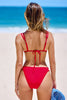 Cupshe Cherry Picking Red & White Bikini Set