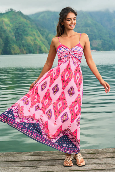 CUPSHE Pink On The Right Path Beach Dress image 1