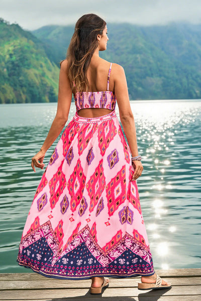 CUPSHE Pink On The Right Path Beach Dress image 2