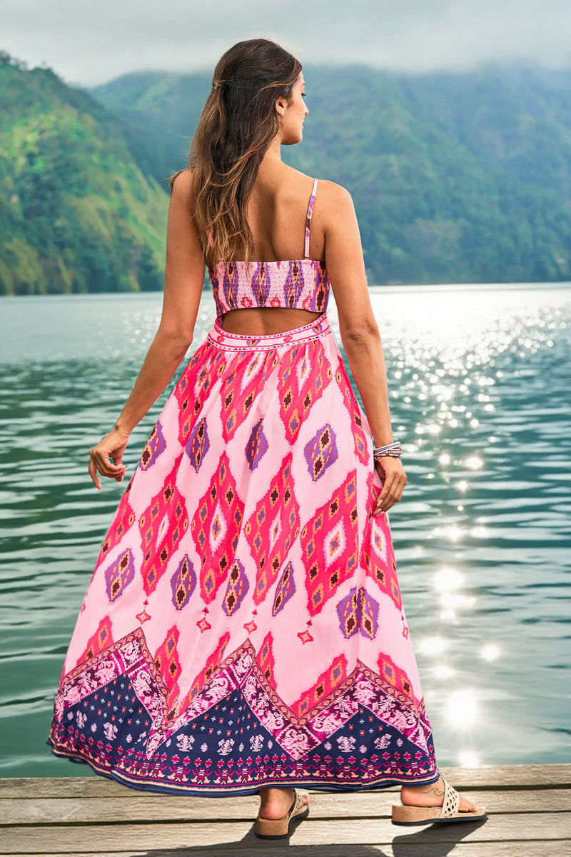 CUPSHE Pink On The Right Path Beach Dress alternate view