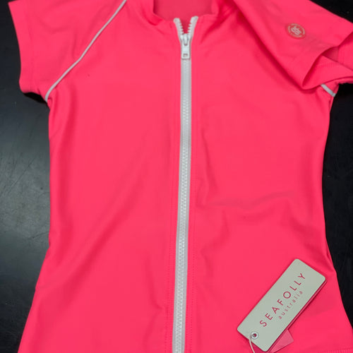 Seafolly Fun Run Zip Front Rashie Limited Stock... — Modern Body Dancewear Australia