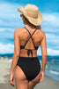 CUPSHE Deep Plunge 1pc Black Medium