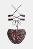 Cupshe Garden Meadows V-Neck Bralette & Mid Rise Hipster Bikini Set