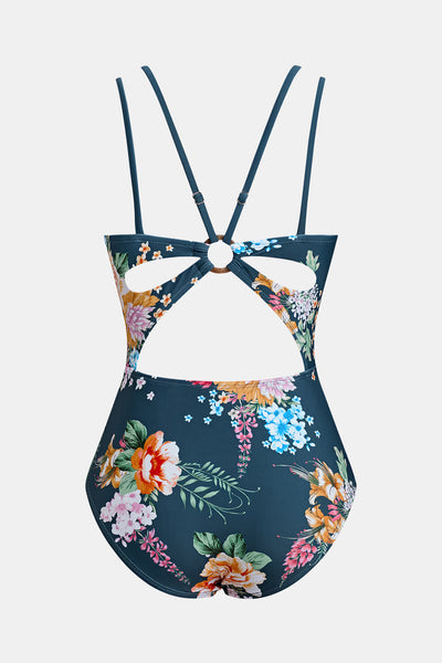 CUPSHE Tropical Floral Cutout One-Piece image 5