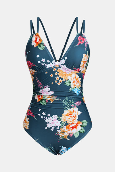 CUPSHE Tropical Floral Cutout One-Piece image 1