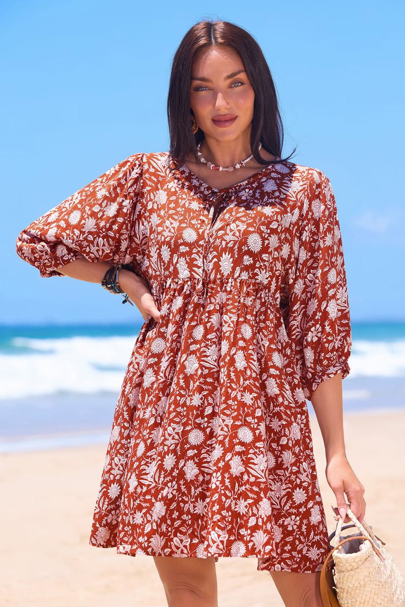 Cupshe Orange Blossom Floral Mini Dress alternate view
