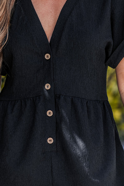 Cupshe Perfect Afternoon Black Romper image 4
