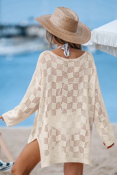 CUPSHE Neutral Round Neck Knit Cover-Up image 3