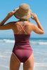 CUPSHE Looking Sweet Purple Tankini Set