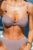 Cupshe Ruby Wave Checkered Bikini Set