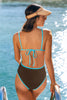 Cupshe Nice Touch Brown One-Piece Swimsuit