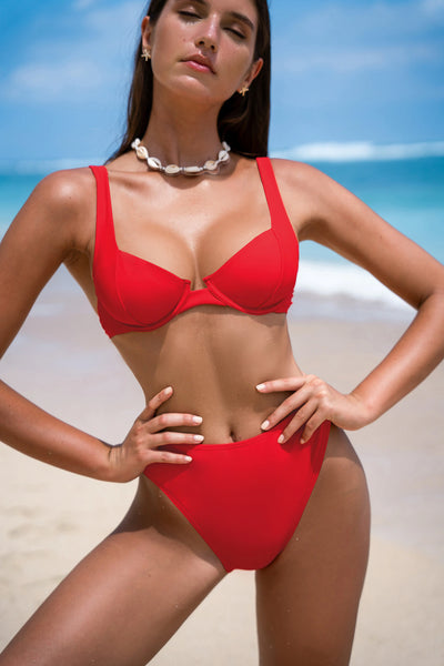 CUPSHE My Favorite Red Bikini Set image 1