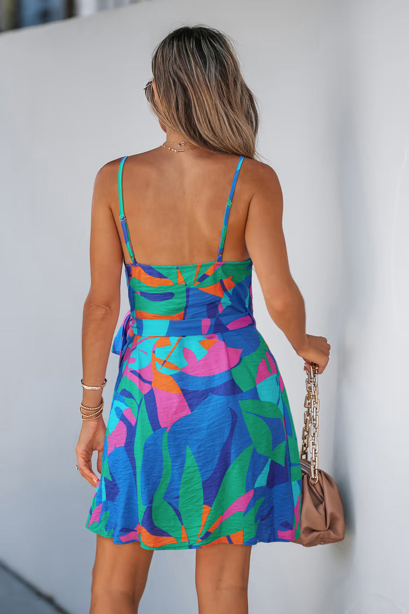 Cupshe Papaya Pop Tropical Mini Dress alternate view