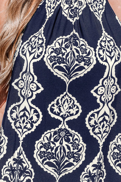 Cupshe Midnight Floral Print Mini Dress image 1