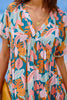 CUPSHE Soft Tropics Short Sleeve Mini Dress