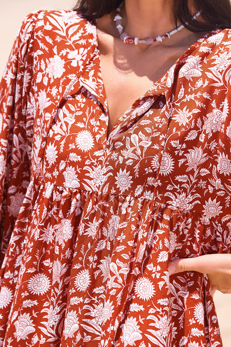 Cupshe Orange Blossom Floral Mini Dress — Modern Body Dancewear Australia