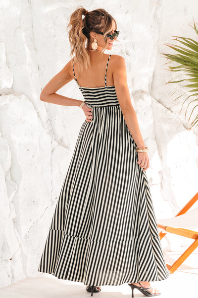 Cupshe Polished Retreat Striped Maxi Dress image 6