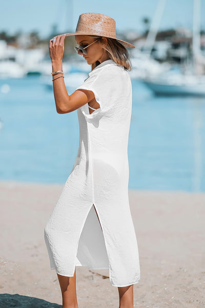 Cupshe Buttoned Cover-Up Midi Dress image 2