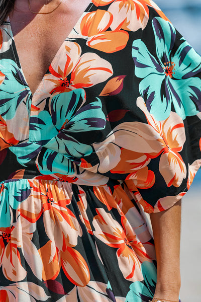 CUPSHE Coral Island Tropical Maxi Dress image 4