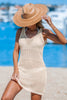 Cupshe Knit Sleeveless Cutout Mini Cover-Up Dress