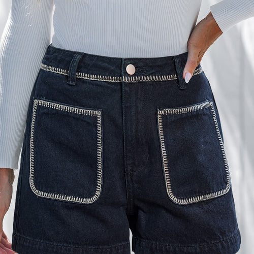 Cupshe On the Daily Blue Denim Shorts — Modern Body Dancewear Australia