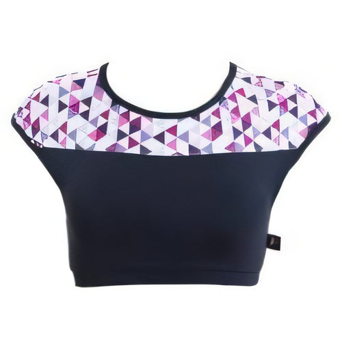 Energetiks Ashi Cap Sleeve Cropped Top — Modern Body Dancewear Australia