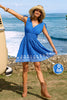 Cupshe Don’t Wait Up Blue Mini Dress