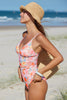 Cupshe Retro Floral V-Neck Tummy Control One Piece Swimsuit