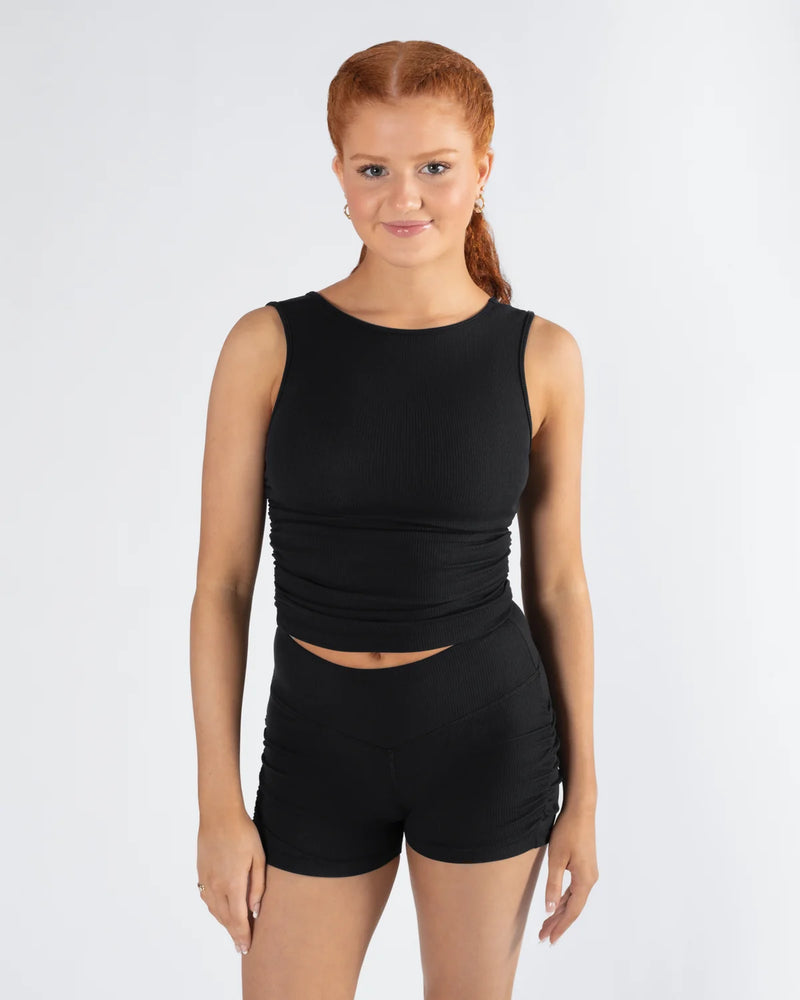 Energetiks Madison Gather Crop Singlet — Modern Body Dancewear Australia