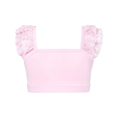 Energetiks Soft Lace Ruby Crop Top - child image 1