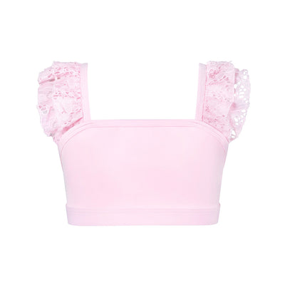 Energetiks Soft Lace Ruby Crop Top - child Candy