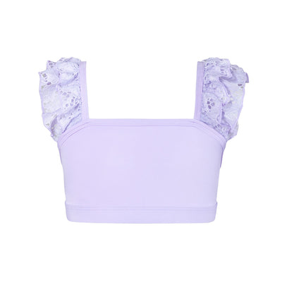 Energetiks Soft Lace Ruby Crop Top - child image 3