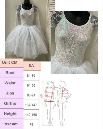 White Princess Dress Costume Limited Stock image 3