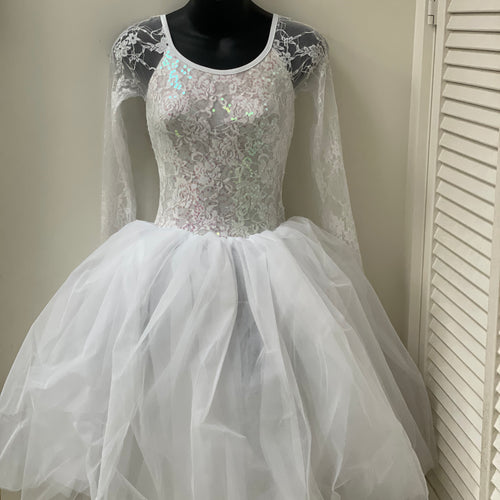 White Princess Dress Costume Limited Stock — Modern Body Dancewear Australia