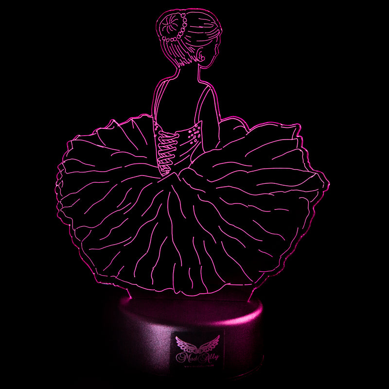 Mad Ally Phoebe Ballerina Colour Changing 3D LED Light alternate view